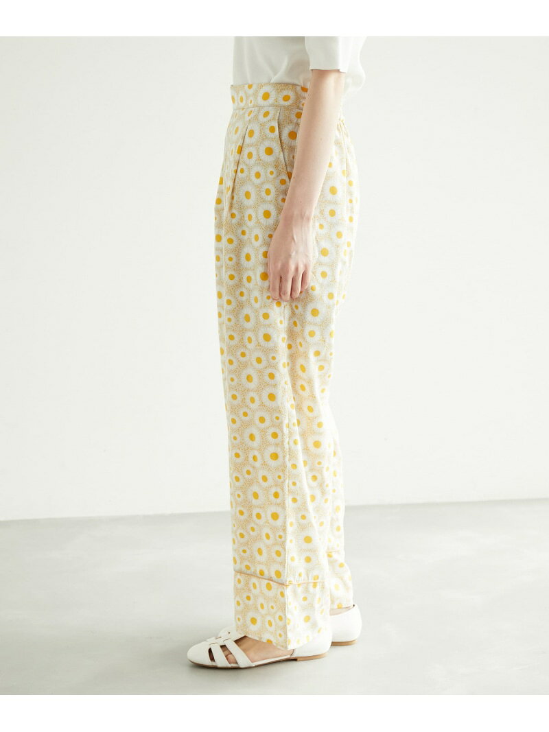 【SALE／70%OFF】アデリアレトロ*ROPE' PICNIC/レトロ柄パンツ ROPE' PICNIC ロペピクニック パンツ その他のパンツ ネイビー イエロー【RBA_E】[Rakuten Fashion] jadorejunonline-10038923 J’aDoRe JUN ONLINE サンプル画像3