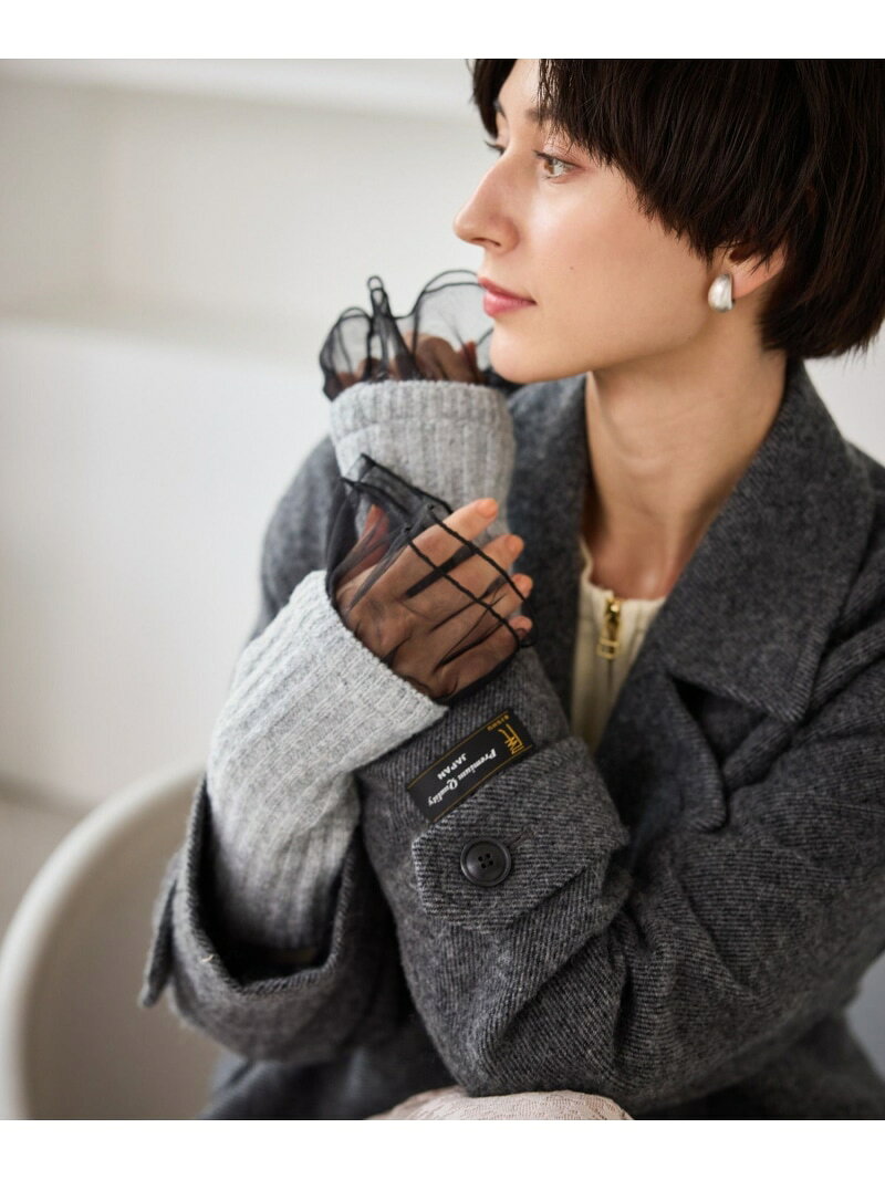 【SALE／50%OFF】フリル付ハンドウォーマー ROPE' PICNIC PASSAGE ロペピクニック ファッション雑貨 手袋 ベージュ グレー【RBA_E】[Rakuten Fashion] jadorejunonline-10071580 J’aDoRe JUN ONLINE サンプル画像3