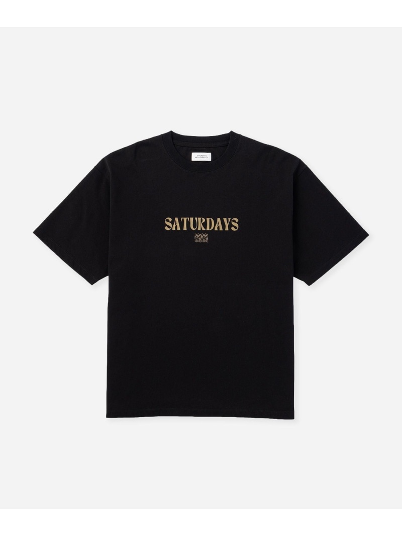 Ripples Relaxed SS Tee Saturdays NYC サタデーズ　ニューヨークシティ トップス カットソー・Tシャツ グリーン ブラック ホワイト