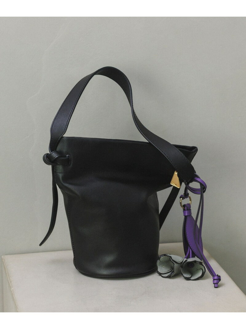 【teau・牛革・マルチWAY】panier vine shoulder bag/持ち手長さ調整可能 ROPE' ロペ バッグ ハンドバッグ ピンク グレー ブラック イエロー ブラウン【送料無料】[Rakuten Fashion]