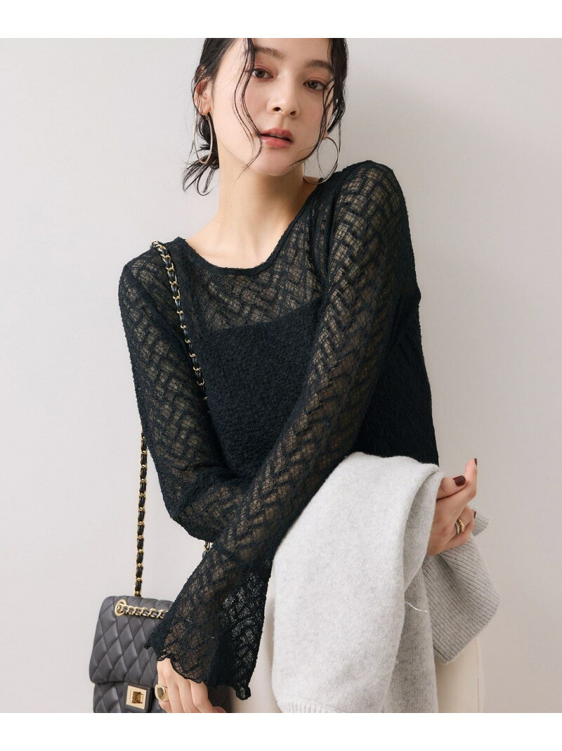 フレアスリーブレースインナートップス VIS ビス トップス カットソ...(4)