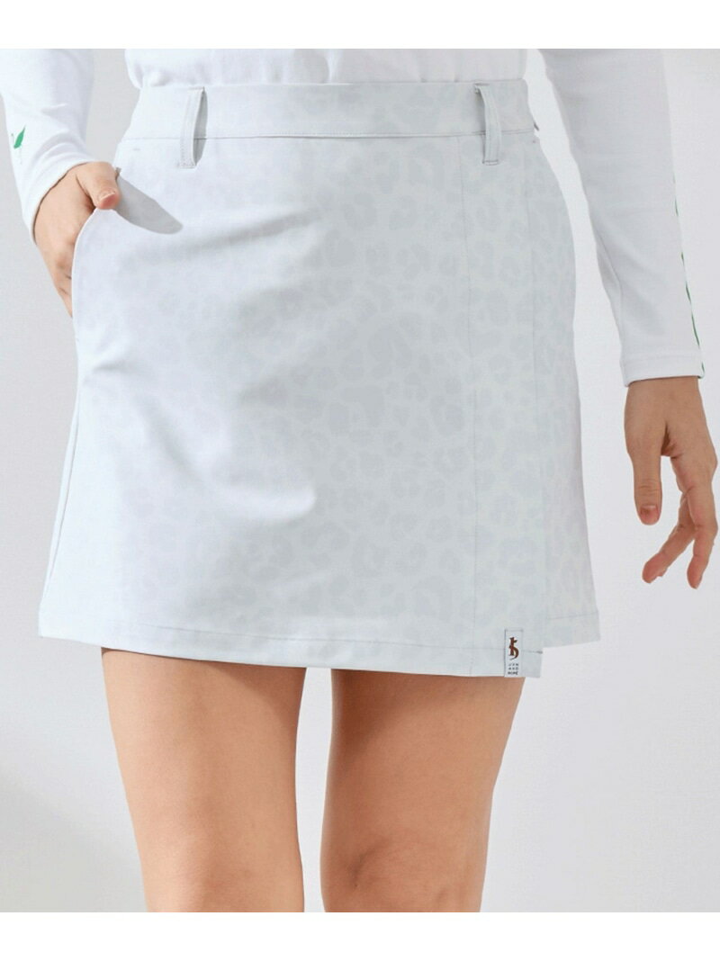 アニマル柄ラップ風スカートJUN&...