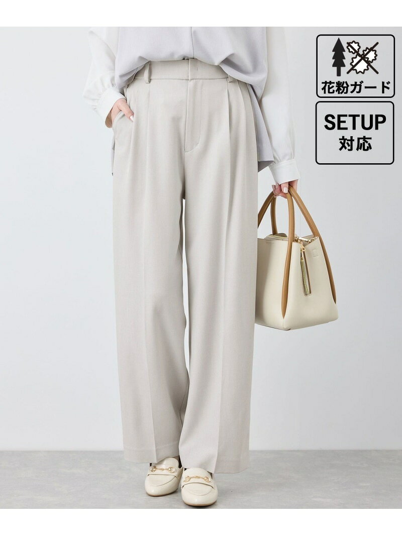【SALE／30%OFF】クリアツイルワイドパンツ/セレモニー・セットアップ対応 ROPE' PICNIC ロペピクニック パンツ その他のパンツ グレー ブラウン ネイビー【RBA_E】[Rakuten Fashion] jadorejunonline-10064403 J’aDoRe JUN ONLINE サンプル画像2