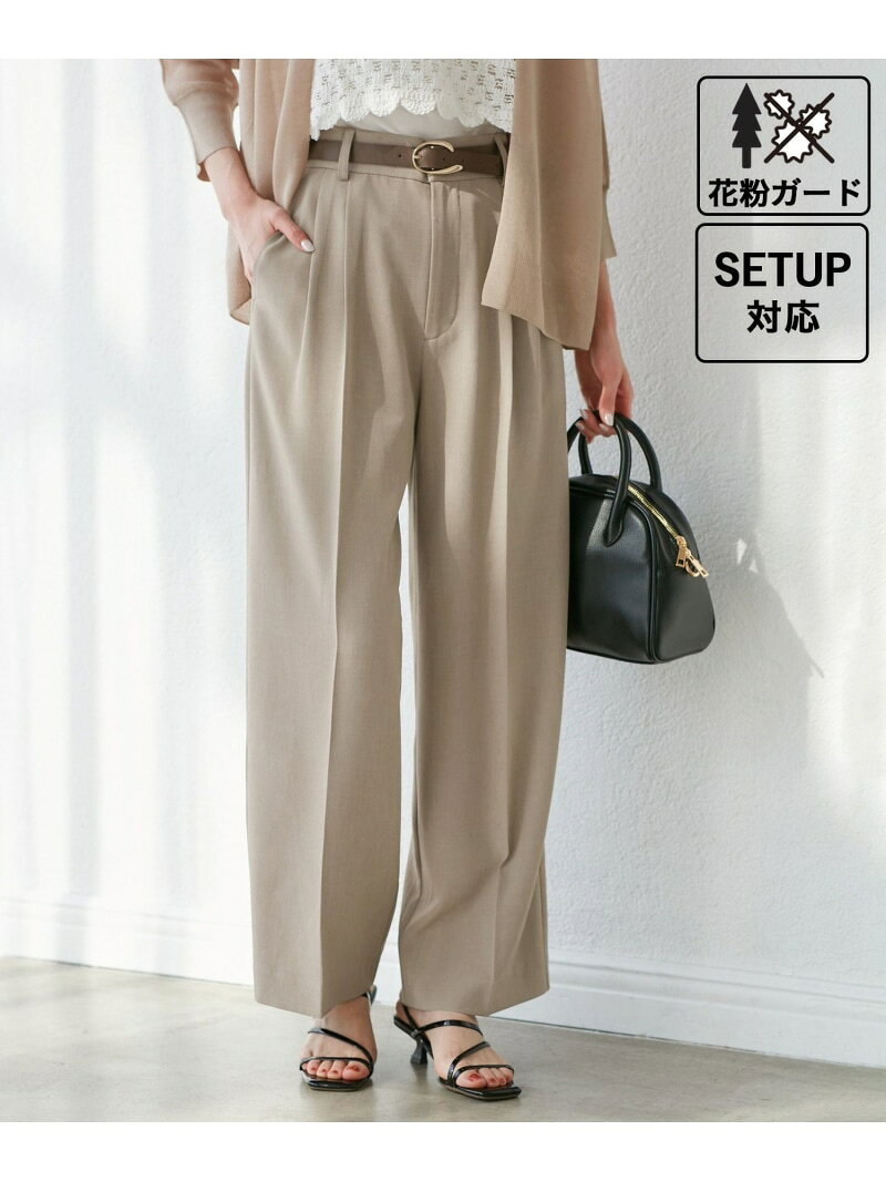 【SALE／30%OFF】クリアツイルワイドパンツ/セレモニー・セットアップ対応 ROPE' PICNIC ロペピクニック パンツ その他のパンツ グレー ブラウン ネイビー【RBA_E】[Rakuten Fashion] jadorejunonline-10064403 J’aDoRe JUN ONLINE サンプル画像3