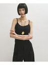 2WAYブラトップサロペット ADAM ET ROPE' FEMME アダムエロペ オールインワン・オーバーオール オーバーオール・サロペット ベージュ ブラッ...