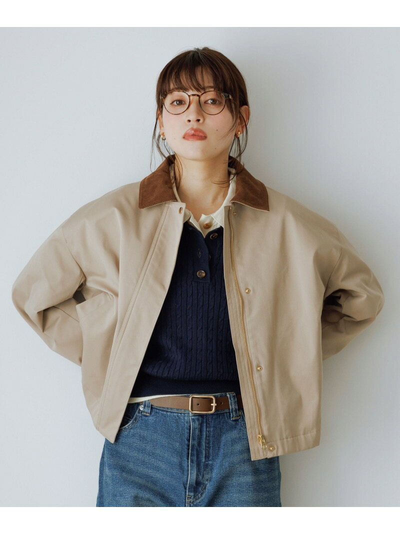 【SALE／30%OFF】配色フィールドジャケットブルゾン ROPE' PICNIC ロペピクニック ジャケット・アウター ブルゾン・ジャンパー ネイビー ベージュ【RBA_E】【送料無料】[Rakuten Fashion] jadorejunonline-10074790 J’aDoRe JUN ONLINE サンプル画像2