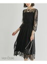 ロペ 結婚式ワンピース 【Mon E'toile/モンエトワール】【結婚式にも】レースDRESS ROPE' PICNIC ロペピクニック ワンピース・ドレス ドレス ブラック カーキ ブルー パープル【送料無料】[Rakuten Fashion]