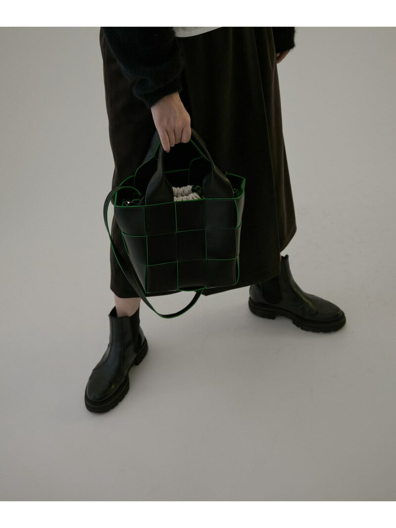 [ご好評につき新色追加!]イントレチャートミドルトート2 SALON adam et rope' サロン アダム エ ロペ バッグ トートバッグ レッド ブラック ブラウン【送料無料】[Rakuten Fashion]