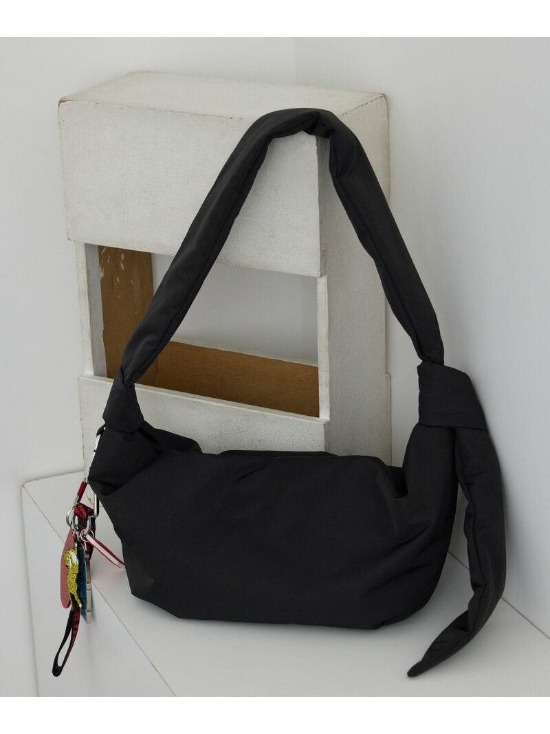 【WEB限定】撥水ノットショルダー SALON adam et rope' サロン アダム エ ロペ バッグ ショルダーバッグ ブラウン ブラック【先行予約】*【送料無料】[Rakuten Fashion]
