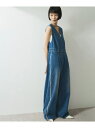 【SALE/40%OFF】【WEB限定】ラインデニムオールインワン ADAM ET ROPE' FEMME アダムエロペ オールインワン・オーバーオール オール...