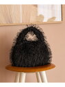 【SALE/50%OFF】フリンジファーワンハンドルバッグ ROPE' PICNIC PASSAGE ロペピクニック バッグ ハンドバッグ ベージュ ブラック【...