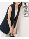 【抗菌防臭・接触冷感・UVカット】カナパノースーリーブジレ/セットアップ対応 ROPE' PICNIC ロペピクニック トップス ベスト・ジレ グリーン ネイビ...