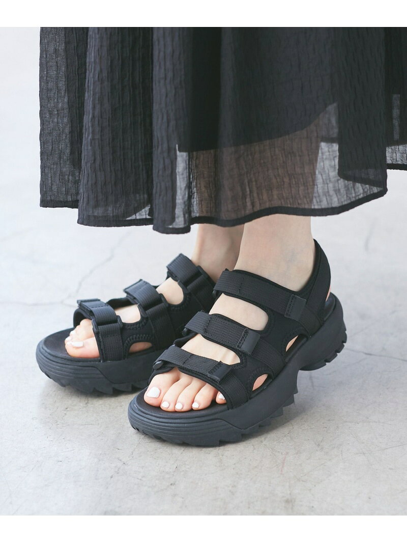 【SALE／30%OFF】ボリュームソールスニーカーサンダル ROPE' PICNIC PASSAGE ロペピクニック シューズ・靴 サンダル ブラック【RBA_E】【送料無料】[Rakuten Fashion] jadorejunonline-10066748 J’aDoRe JUN ONLINE サンプル画像3