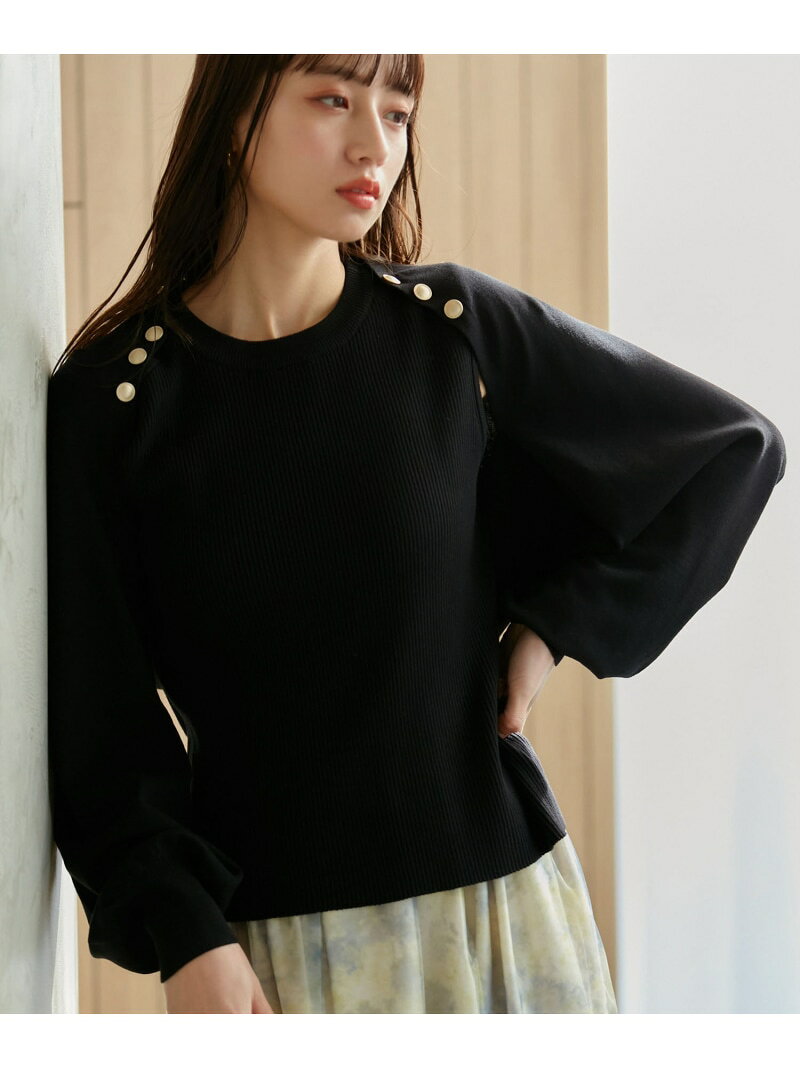 Rakuten - 【SALE／60%OFF】【SET】メタル釦ニット/タンクトップ VIS ビス トップス ニット ブラック ホワイト ブルー【RBA_E】[Rakuten Fashion]