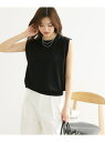 【SALE/50%OFF】タックスリーブニットプルオーバー/UVカット・洗濯機OK・冷感 ROPE' PICNIC ロペピクニック トップス ニット ブラック ...