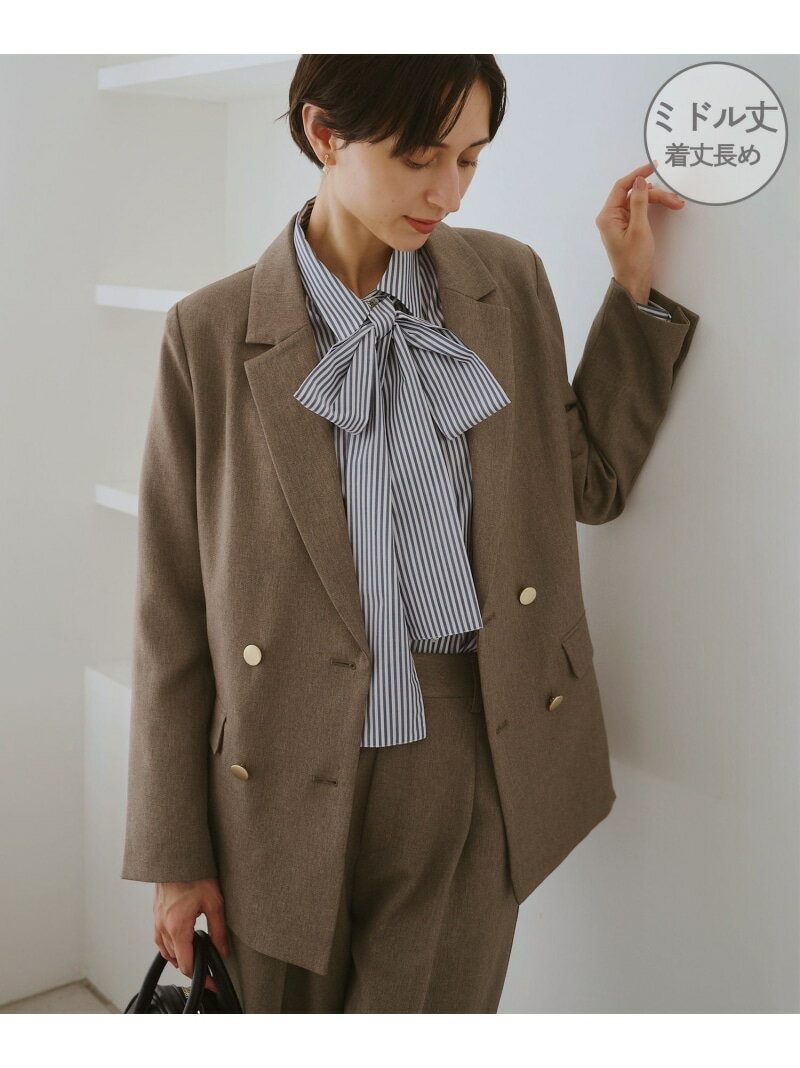 【WEB限定・ミドル丈】レディハンサムシリーズ ウールライク金ボタンジャケット(半裏地)/通勤対応 ROPE' PICNIC ロペピクニック ジャケット・アウター テーラードジャケット・ブレザー グレー ブラック ベージュ ネイビー【送料無料】[Rakuten Fashion] jadorejunonline-10069960 J’aDoRe JUN ONLINE パッケージ画像