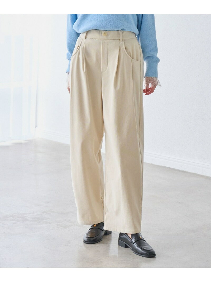 トリコットコーデュロイジャージーパンツ ROPE' PICNIC ロペピクニック パンツ その他のパンツ ベージュ グレー【先行予約】*【送料無料】[Rakuten Fashion] jadorejunonline-10078951 J’aDoRe JUN ONLINE サンプル画像3