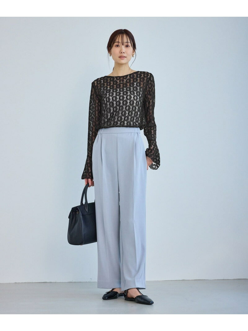 【SALE／20%OFF】ベルスリーブレースカットトップス ROPE' PICNIC ロペピクニック トップス カットソー・Tシャツ ブラック ベージュ【RBA_E】[Rakuten Fashion] jadorejunonline-10074381 J’aDoRe JUN ONLINE サンプル画像3
