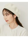 ベーシックウールベレー帽 VIS ビス 帽子 ハンチング・ベレー帽 ブラック ホワイト[Rakuten Fashion] 2