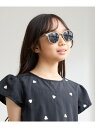 【KIDS/キッズ】ファッショングラス ROPE' PICNIC KIDS ロペピクニック ファッション雑貨 サングラス ブラック ベージュ ブラウン カーキグ...