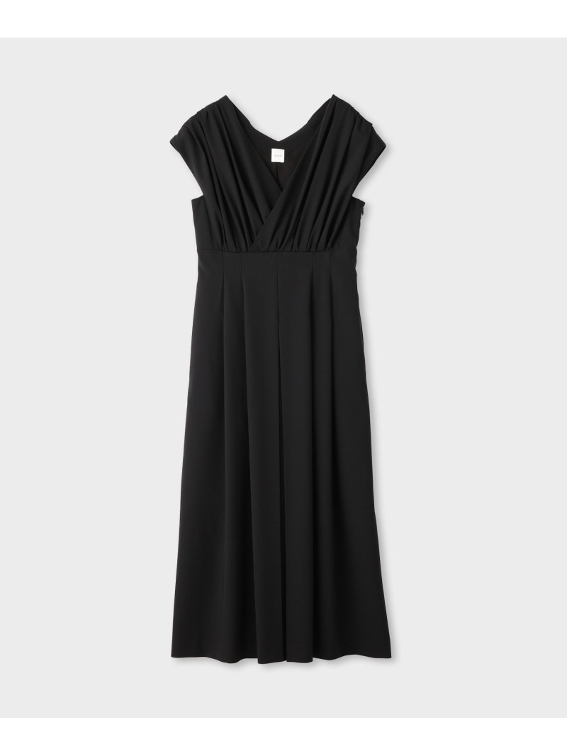 【SALE／50%OFF】【一部店舗限定】【REALM(レルム)】WRAP FLARE DRESS｜カシュクールフレアワンピース REALM ロペ ワンピース・ドレス ワンピース ブラック カーキグリーン【RBA_E】【送料無料】[Rakuten Fashion] jadorejunonline-10078182 J’aDoRe JUN ONLINE サンプル画像2