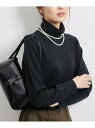【SALE/50%OFF】天竺タートルネックニットプルオーバー/アンチピリング・帯電防止 ROPE' PICNIC ロペピクニック トップス ニット ブラック ...