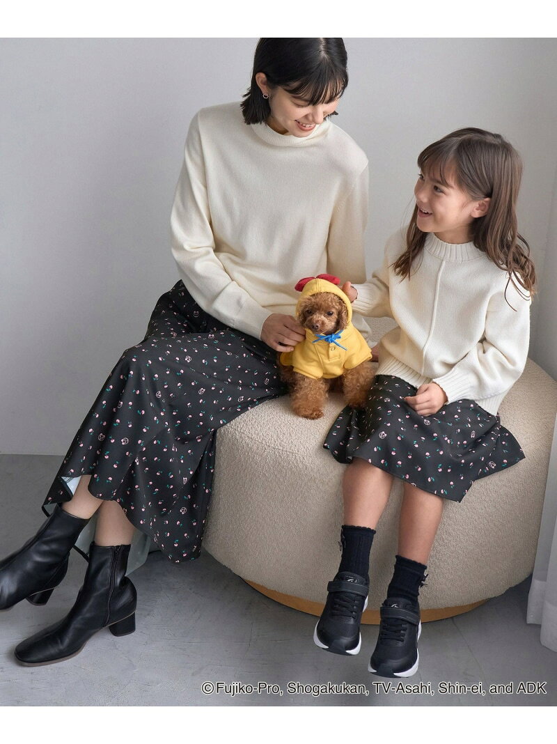 【SALE／50%OFF】【ドラえもんコレクション】花柄スカート/リンクコーデ ROPE' PICNIC ロペピクニック スカート その他のスカート ブラック ホワイト【RBA_E】[Rakuten Fashion] jadorejunonline-10064489 J’aDoRe JUN ONLINE サンプル画像3
