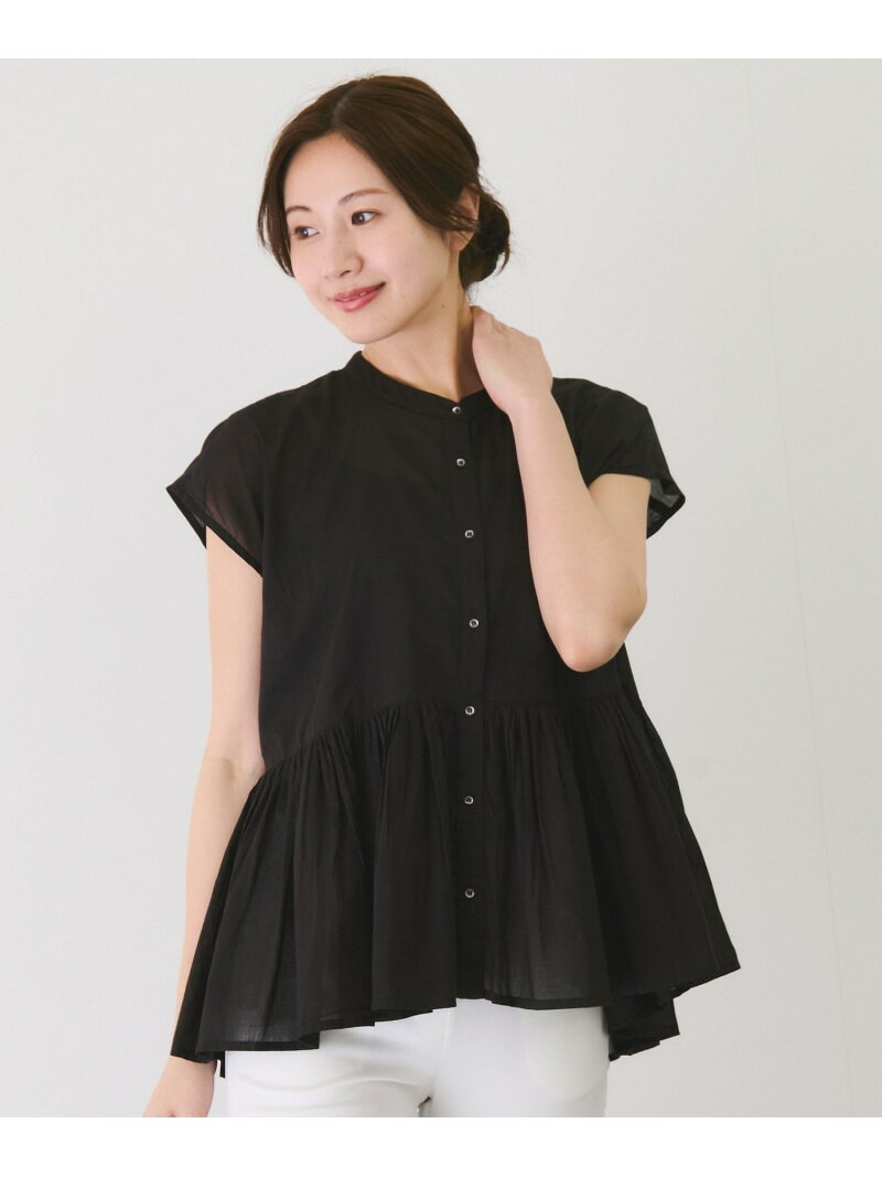 【SALE／30%OFF】ボイルタックブラウス JAYRO ジャイロ トップス シャツ・ブラウス ブラック パープル【RBA_E】[Rakuten Fashion]