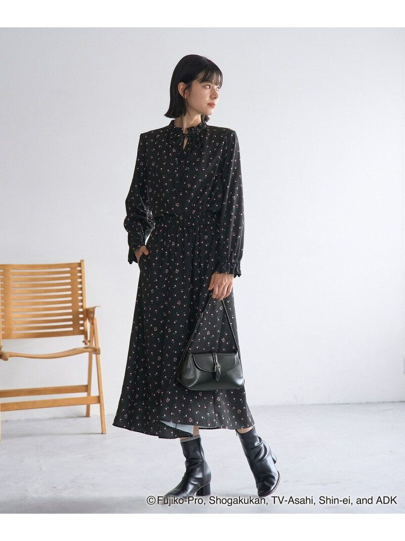 【SALE／25%OFF】【ドラえもんコレクション】花柄ブラウス ROPE' PICNIC ロペピクニック トップス シャツ・ブラウス ブラック ホワイト【RBA_E】【送料無料】[Rakuten Fashion] jadorejunonline-10064492 J’aDoRe JUN ONLINE サンプル画像3