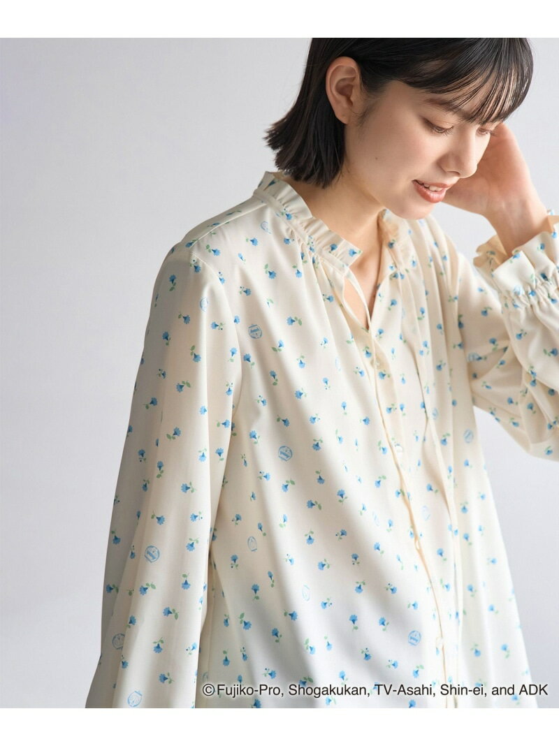 【SALE／25%OFF】【ドラえもんコレクション】花柄ブラウス ROPE' PICNIC ロペピクニック トップス シャツ・ブラウス ブラック ホワイト【RBA_E】【送料無料】[Rakuten Fashion] jadorejunonline-10064492 J’aDoRe JUN ONLINE サンプル画像2