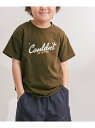 【SALE/60%OFF】BOYS 男女リンクスタッズ付きロゴTee ROPE' PICNIC KIDS ロペピクニック トップス カットソー・Tシャツ カーキ...