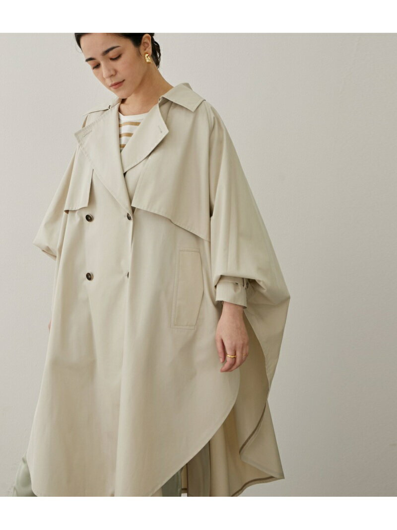 【SALE／60%OFF】【花粉ガード・撥水】トレンチポンチョ SALON adam et rope' サロン アダム エ ロペ ジャケット・アウター トレンチコート ベージュ ホワイト【RBA_E】【送料無料】[Rakuten Fashion]