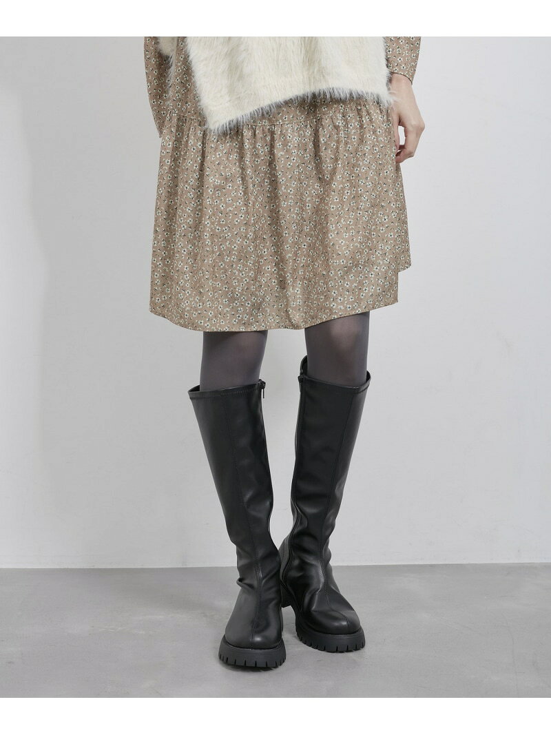 【SALE／50%OFF】プラットフォームストレッチロングブーツ ROPE' PICNIC PASSAGE ロペピクニック シューズ・靴 ブーツ ブラック【RBA_E】【送料無料】[Rakuten Fashion] jadorejunonline-10060965 J’aDoRe JUN ONLINE サンプル画像2