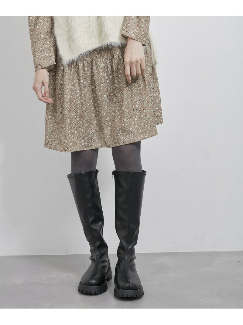 【SALE／50%OFF】プラットフォームストレッチロングブーツ ROPE' PICNIC PASSAGE ロペピクニック シューズ・靴 ブーツ ブラック【RBA_E】【送料無料】[Rakuten Fashion] jadorejunonline-10060965 J’aDoRe JUN ONLINE サンプル画像3