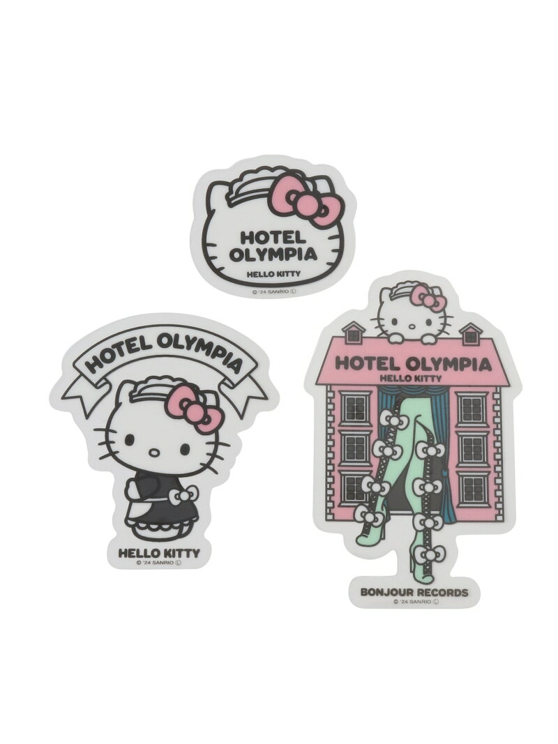 Hotel Olympia Hello Kitty/ホテルオランピア ハローキティ Sticker Pack bonjour records ボンジュールレコード 文房具 ステッカー シール テープ ホワイト Rakuten Fashion