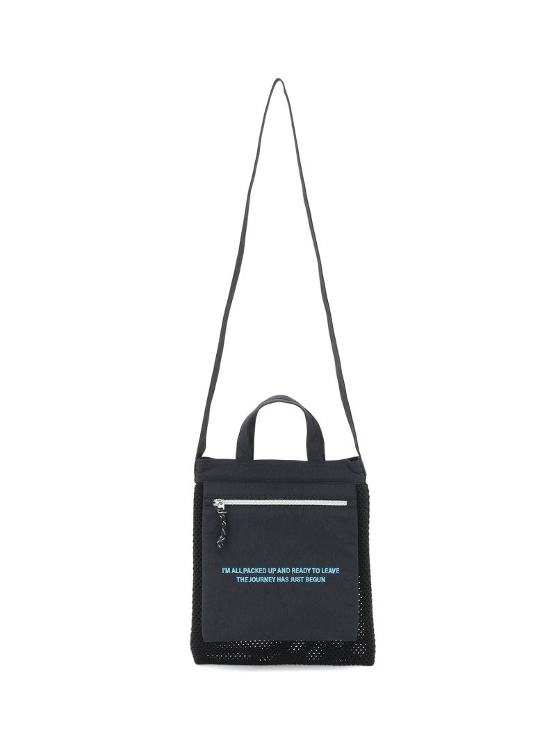 【SALE／60%OFF】アイスリング保冷ポケット付スクエアメッシュショルダーバッグ ROPE' PICNIC PASSAGE ロペピクニック バッグ ショルダーバッグ ホワイト ブラック【RBA_E】[Rakuten Fashion] jadorejunonline-10059948 J’aDoRe JUN ONLINE サンプル画像3