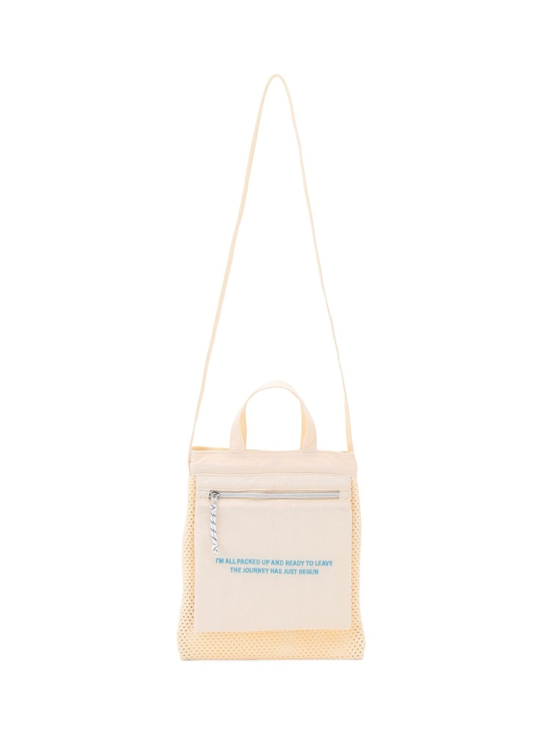 【SALE／60%OFF】アイスリング保冷ポケット付スクエアメッシュショルダーバッグ ROPE' PICNIC PASSAGE ロペピクニック バッグ ショルダーバッグ ホワイト ブラック【RBA_E】[Rakuten Fashion] jadorejunonline-10059948 J’aDoRe JUN ONLINE サンプル画像2