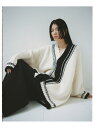 <ADMERP>クレイジーチルデンカーディガン ADAM ET ROPE' FEMME アダムエロペ トップス カーディガン ホワイト【送料無料】[Rakute...