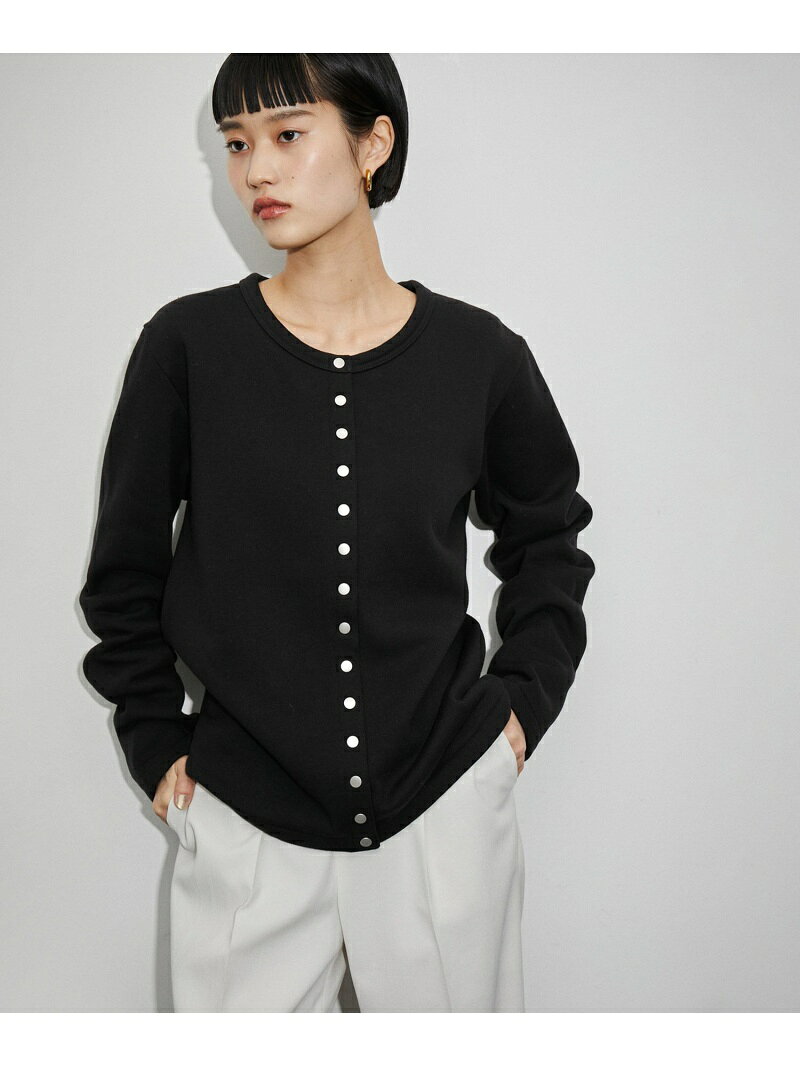 【agnes b. pour ADAM ET ROPE'】CD PRESSIONS / 14buttons ADAM ET ROPE' FEMME アダムエロペ トップス カーディガン ブラック【送料無料】[Rakuten Fashion]のサムネイル