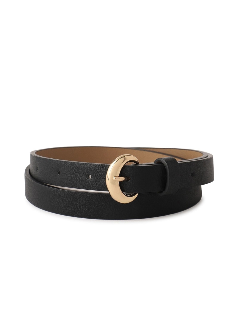 16mmカーブラウンドバックルベルト ROPE' PICNIC PASSAGE ロペピクニック ファッション雑貨 ベルト レッド ブラック ベージュ[Rakuten Fashion]