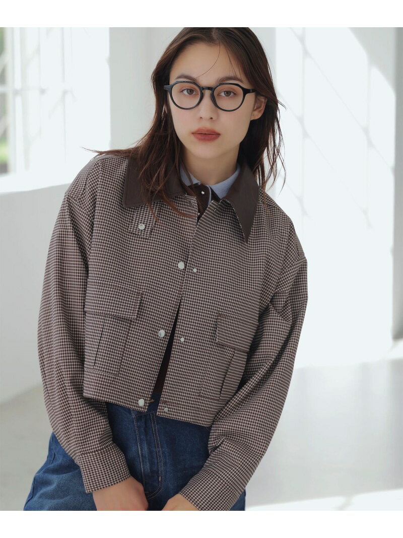 【SALE／30%OFF】ショートカバーオールジャケット VIS ビス ジャケット・アウター カバーオール・ワークジャケット ブラウン ベージュ【RBA_E】【送料無料】[Rakuten Fashion]