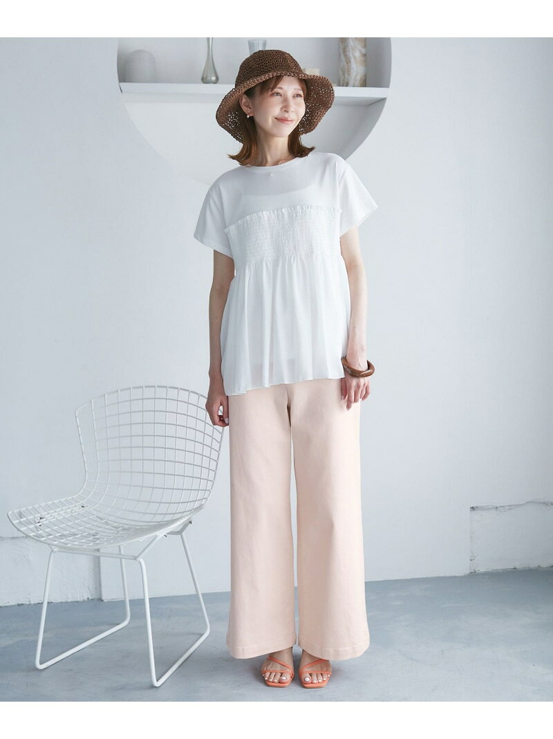 【SALE／50%OFF】【ウエスト革命デニム】Pinkウエストシェイプワイドデニム ROPE' PICNIC ロペピクニック パンツ ジーンズ・デニムパンツ ピンク【RBA_E】[Rakuten Fashion] jadorejunonline-10064130 J’aDoRe JUN ONLINE サンプル画像2