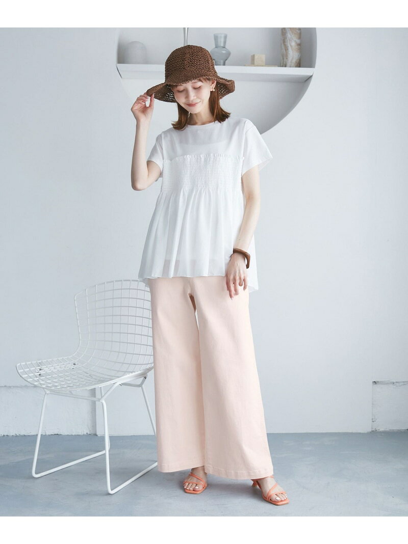 【SALE／50%OFF】【ウエスト革命デニム】Pinkウエストシェイプワイドデニム ROPE' PICNIC ロペピクニック パンツ ジーンズ・デニムパンツ ピンク【RBA_E】[Rakuten Fashion] jadorejunonline-10064130 J’aDoRe JUN ONLINE サンプル画像3