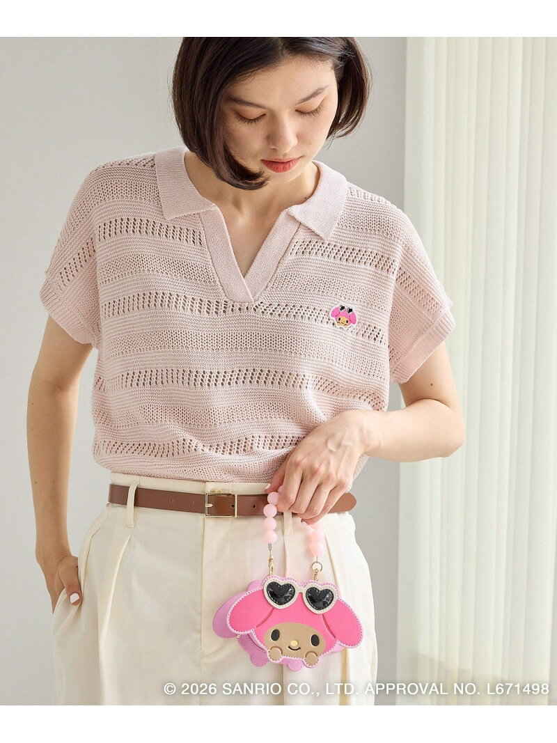 【サンリオキャラクターズ*ROPE' PICNIC】日焼けデザイン アソート透かしニットプルオーバー ROPE' PICNIC ロペピクニック トップス ニット ピンク ホワイト ブラック【送料無料】[Rakuten Fashion] jadorejunonline-10077120 J’aDoRe JUN ONLINE サンプル画像3