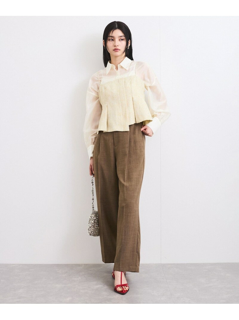 【SALE／50%OFF】【洗える】アシンメトリーキャミビスチェ VIS ビス トップス キャミソール ブラック ホワイト【RBA_E】[Rakuten Fashion] jadorejunonline-10066039 J’aDoRe JUN ONLINE サンプル画像3