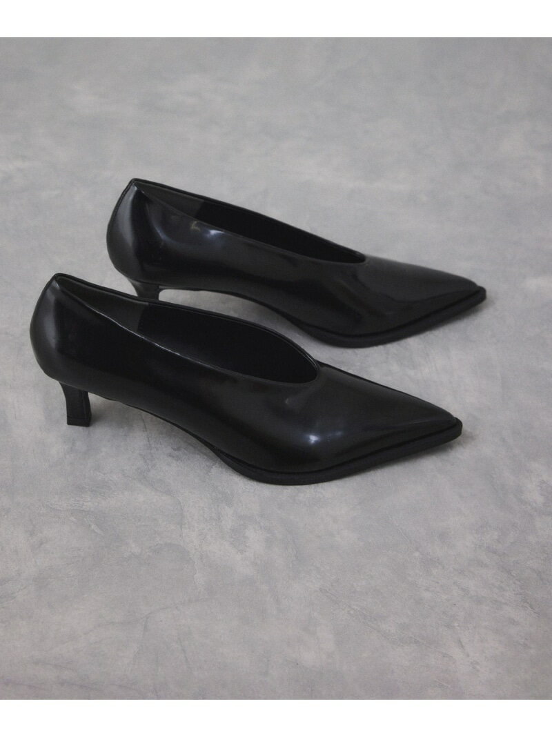 ポインテッドトゥモードパンプス ADAM ET ROPE' FEMME アダムエロペ シューズ・靴 パンプス ブラック ホワイト【送料無料】[Rakuten Fashion]のサムネイル