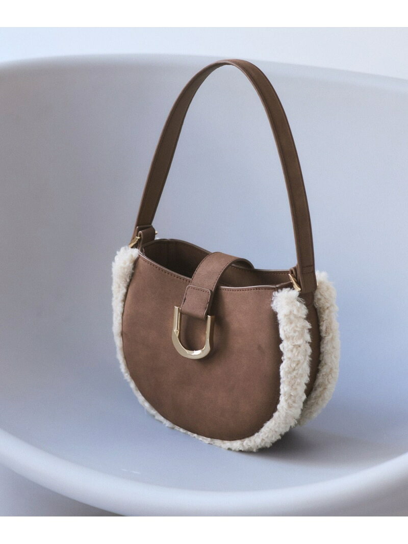【SALE／55%OFF】ムートンライクラウンドワンショルダーバッグ ROPE' PICNIC PASSAGE ロペピクニック バッグ ショルダーバッグ ベージュ ブラウン【RBA_E】[Rakuten Fashion] jadorejunonline-10071521 J’aDoRe JUN ONLINE サンプル画像3