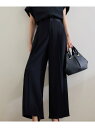 【洗える・カセット服】ライトトリアセイージーワイドパンツ/お仕事・通勤・セットアップ対応 ROPE' ロペ パンツ その他のパンツ ブルー ベージュ ネイビー ...