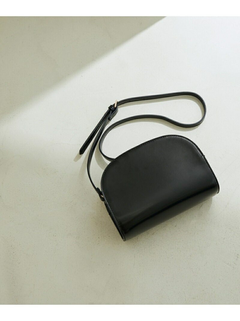 [ご好評につき新色登場!]【WEB限定】ハーフムーンショルダーバッグ4 SALON adam et rope' サロン アダム エ ロペ バッグ ショルダーバッグ ホワイト ブラック パープル グリーン【送料無料】[Rakuten Fashion]