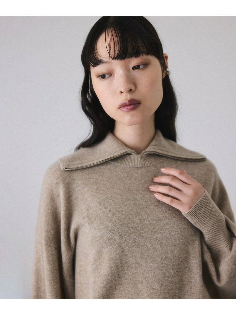 【SALE／30%OFF】カシミア混ZIPタートルネックプルオーバー ADAM ET ROPE' FEMME アダムエロペ トップス ニット グレー ベージュ【RBA_E】【送料無料】[Rakuten Fashion] jadorejunonline-10071935 J’aDoRe JUN ONLINE サンプル画像3